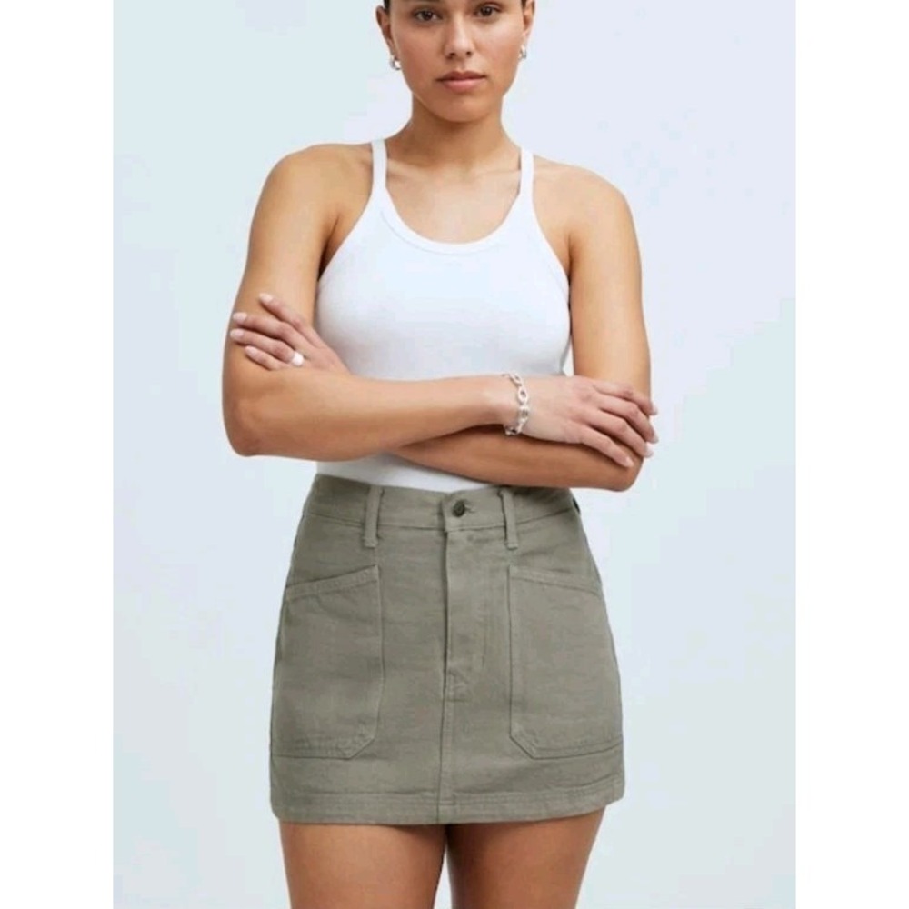 Madewell x MN Dye Studio‎ Denim Patch-Pocket Micro Mini Skirt 30 Distant Surplus